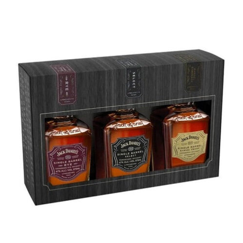 Jack Daniel's Single Barrel 3-Pack Gift Set  375ML
