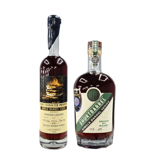 Rare Character 8yrs + Shortbarrel Single Barrel Straight Rye Bourbon 11yrs Combo 750ML Each